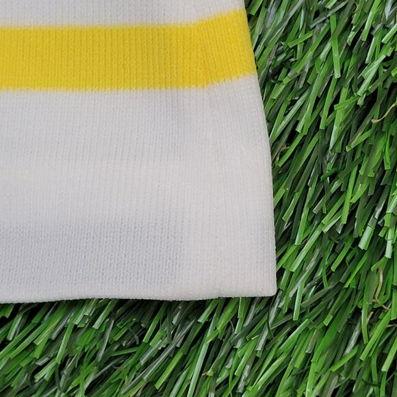 Vintage 90s MOD Striped Polo Shirt Womens Small 18x23 Hippie - Picture 9 of 11